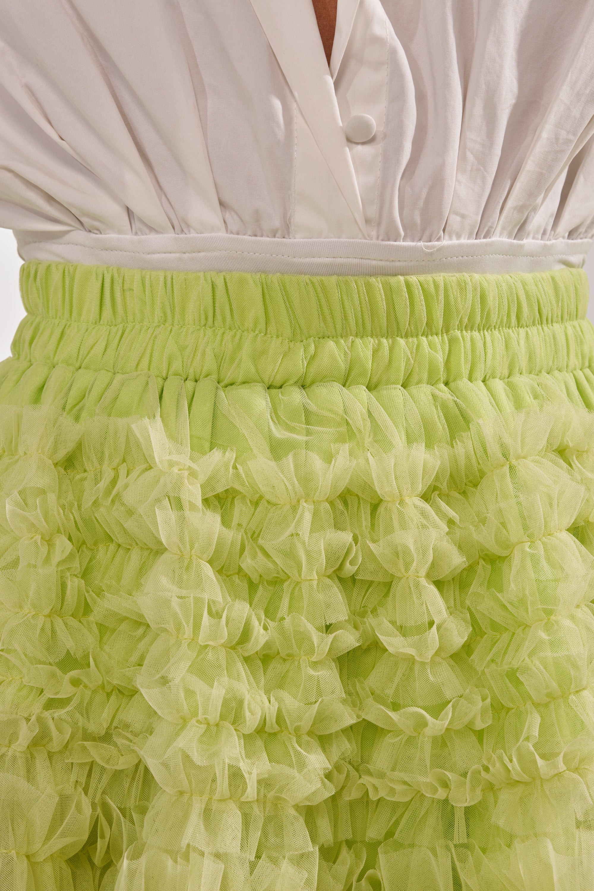 LOVE THE DRAMA MESH MAXI SKIRT
