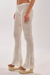 BEACH VIBES CROCHET FLARED PANT