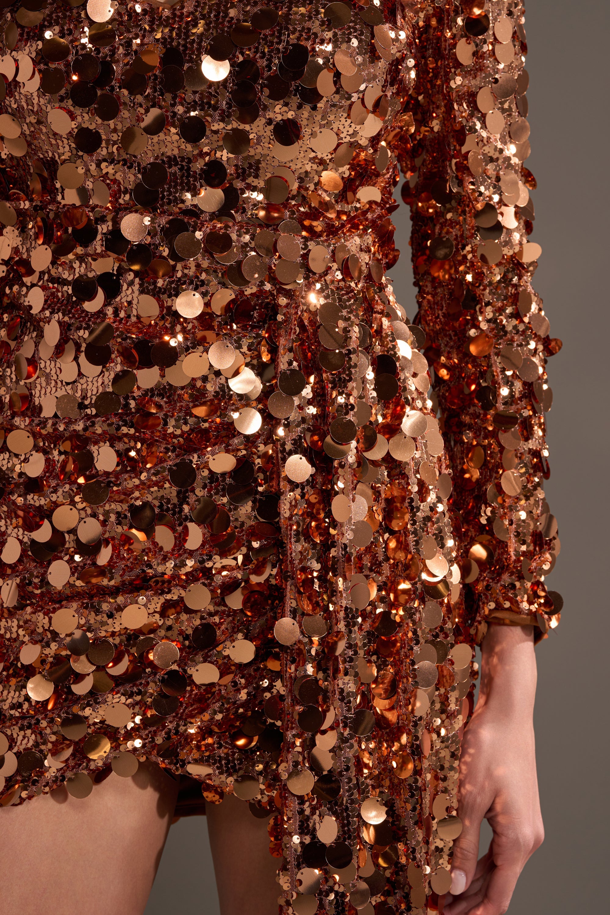 DANCE THE NIGHT AWAY SEQUIN MINI DRESS