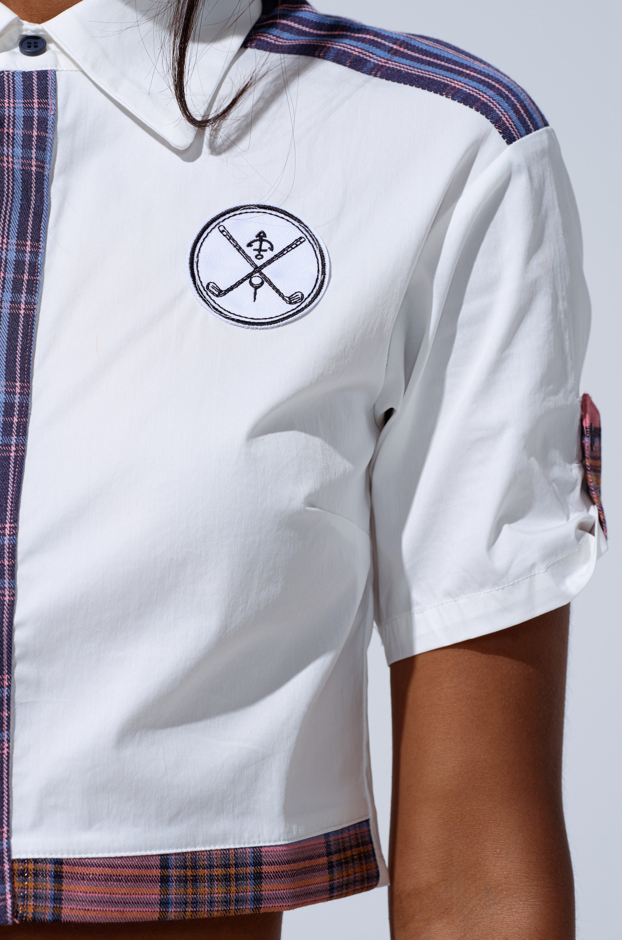 DREKE CROPPED POPLIN SHIRT