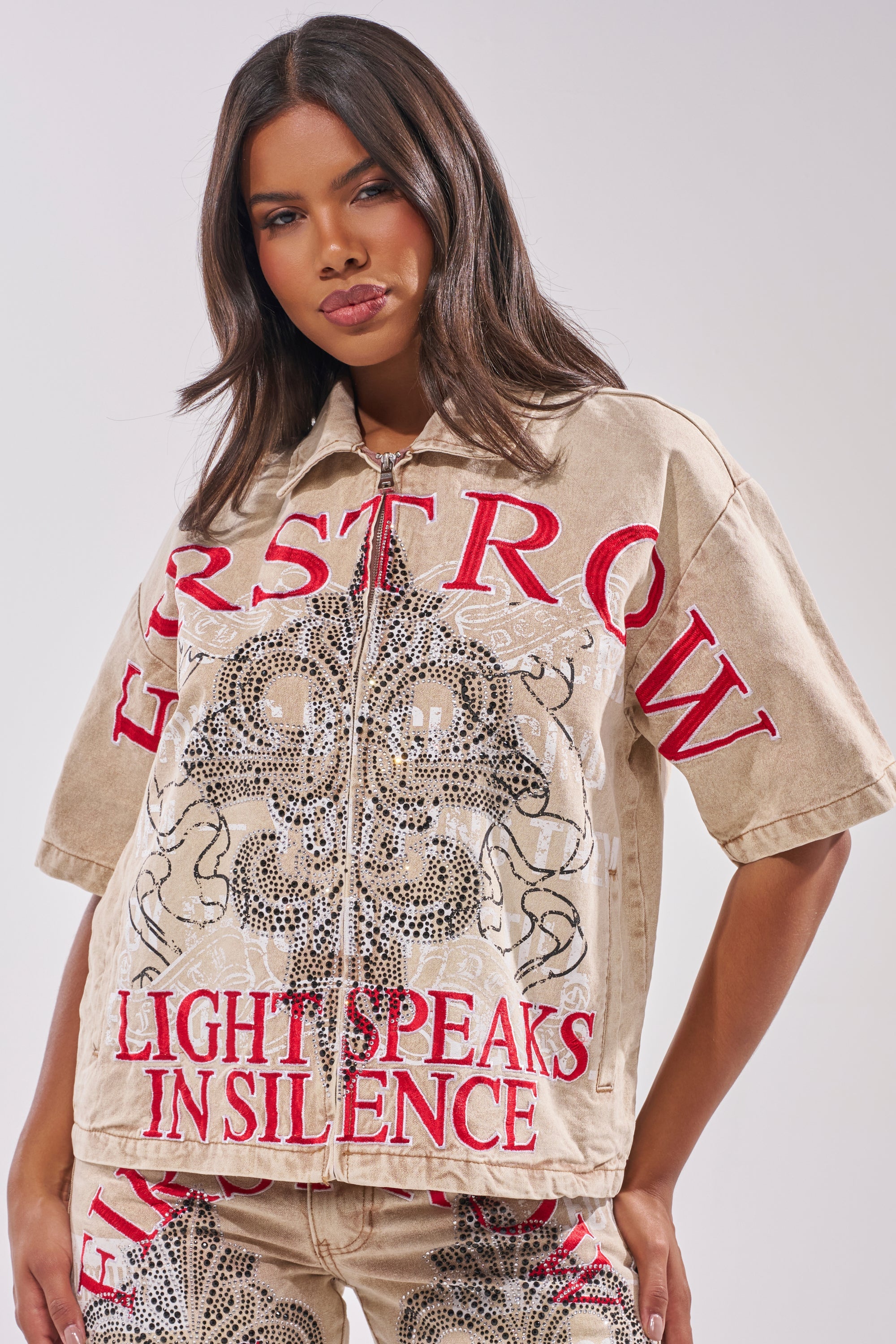 LIGHT SPEAKS IN SILENCE CANVAS SHIRT