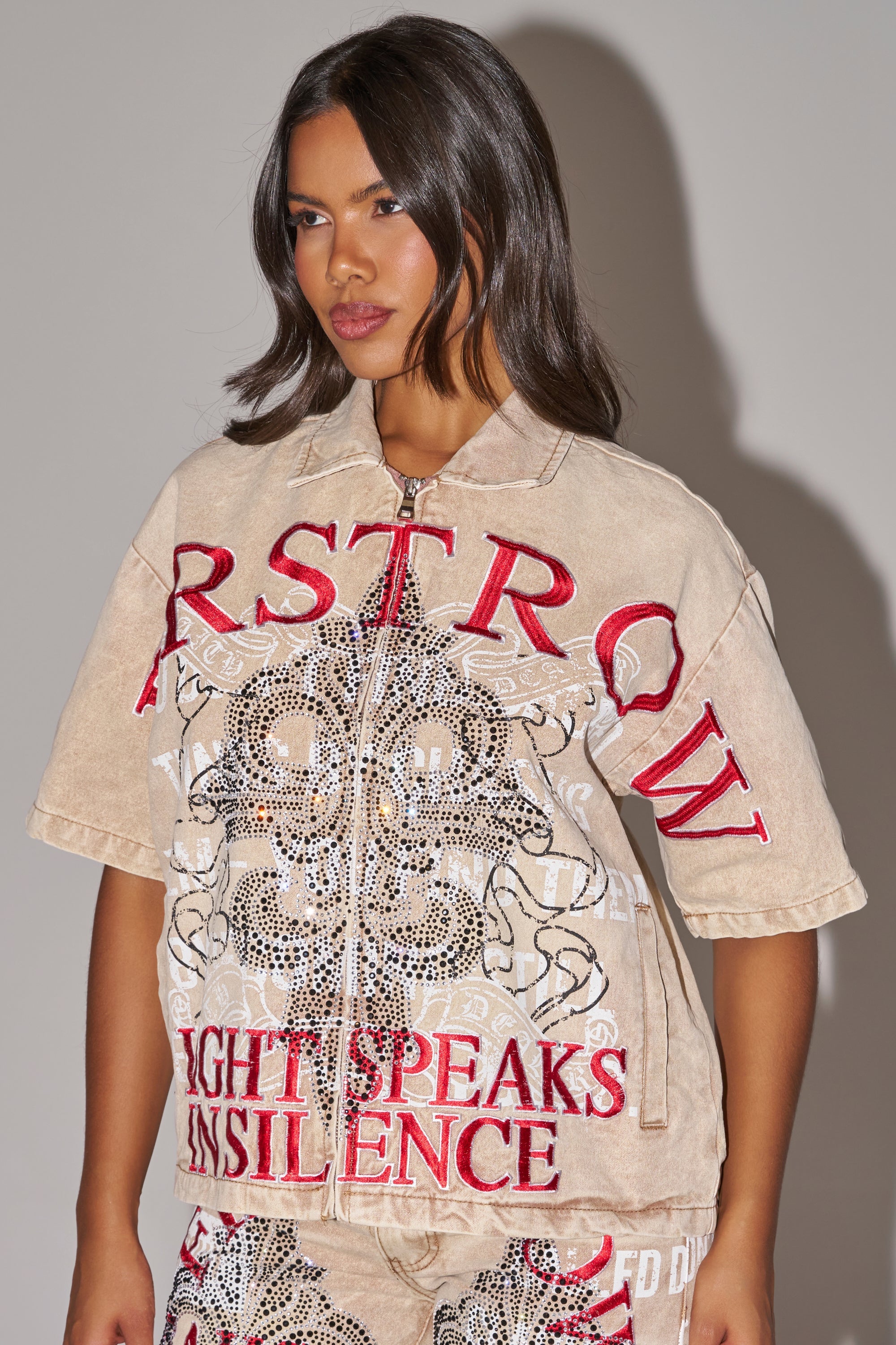 LIGHT SPEAKS IN SILENCE CANVAS SHIRT