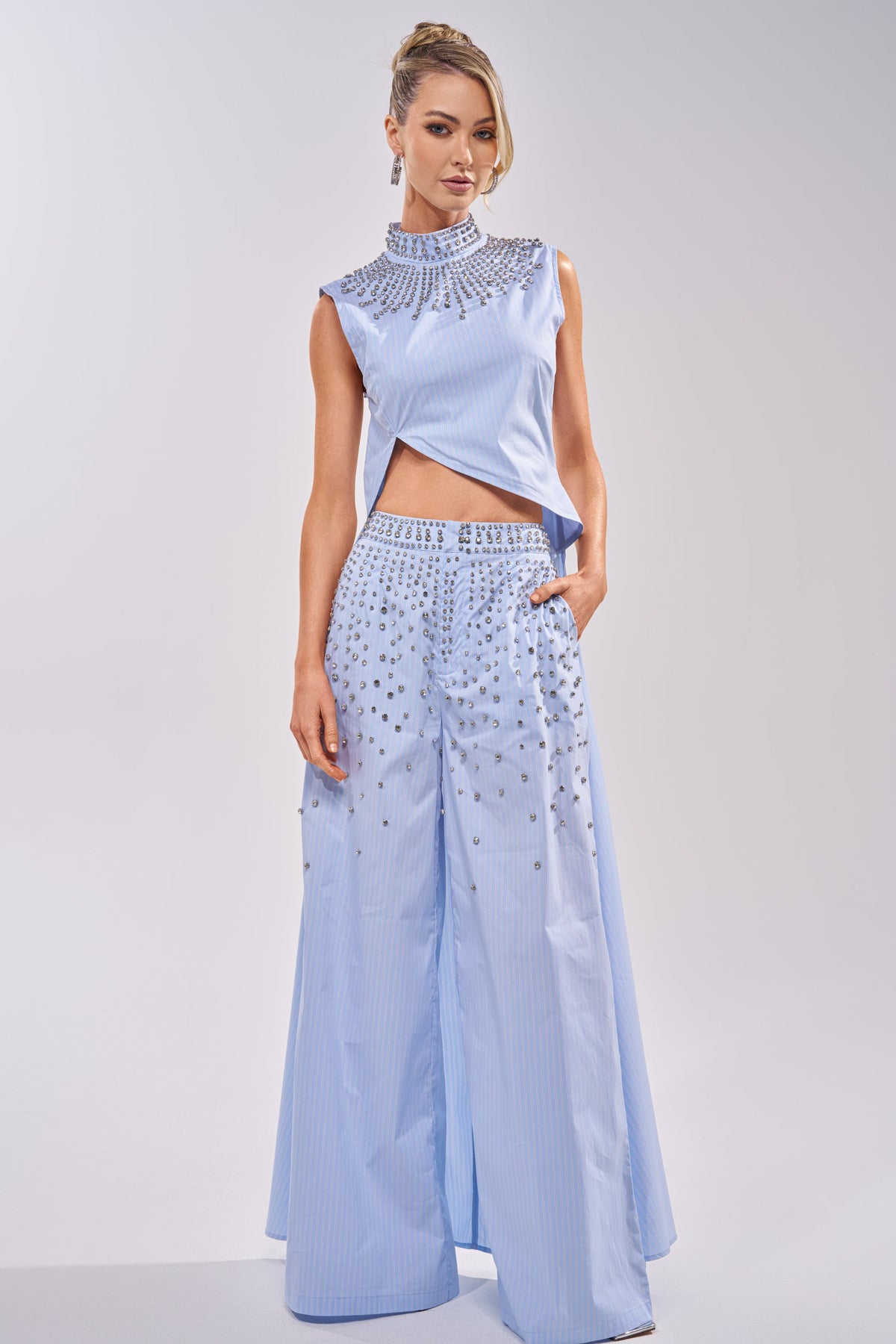 STAR OF THE NIGHT POPLIN BLOUSE
