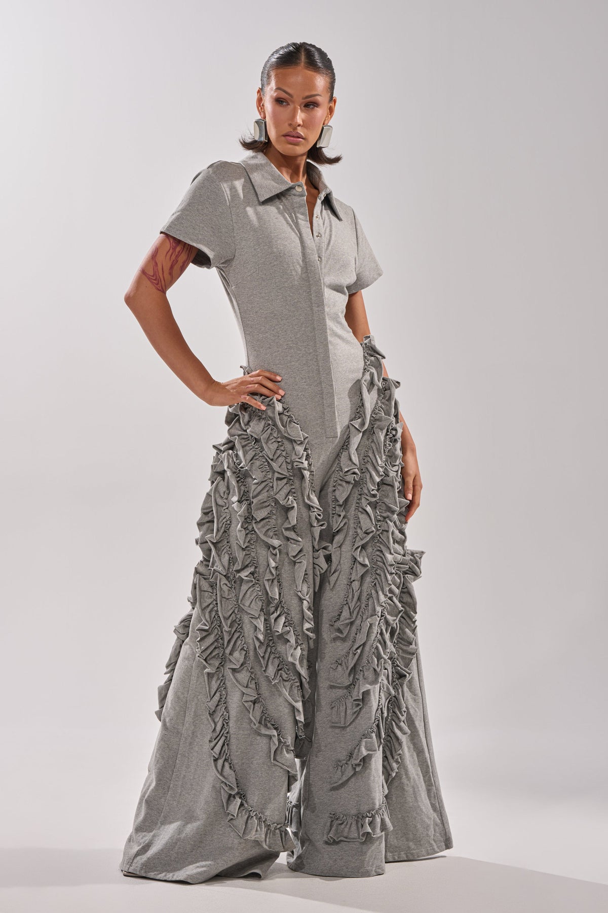 LEAH RUFFLE JUMPSUIT