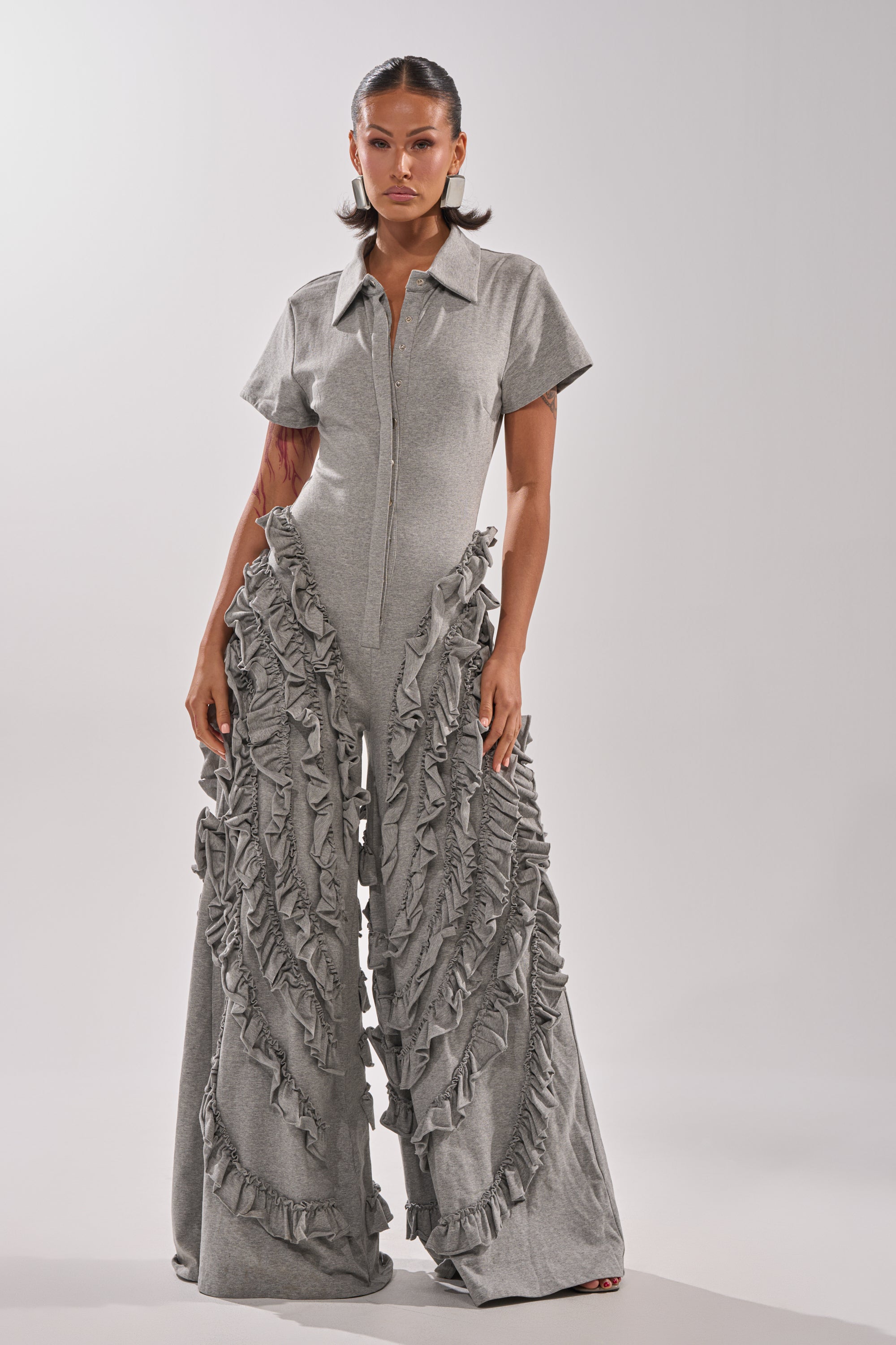 LEAH RUFFLE JUMPSUIT