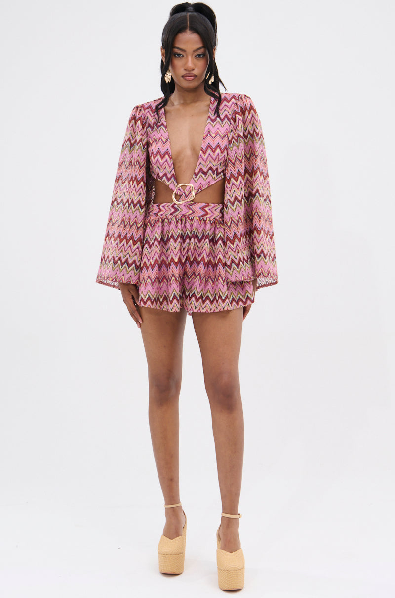 A DAY IN THE HAMPTONS KNIT ROMPER