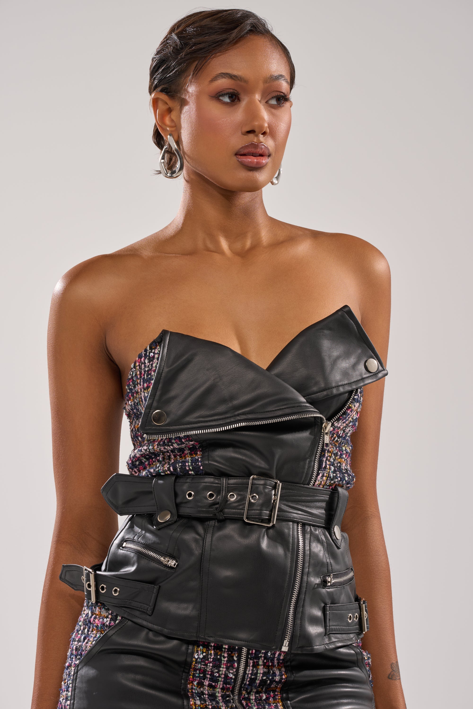 WHAT YOU GOT FOR ME TWEED CORSET