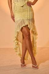VACA VIBES MESH HIGH LOW SKIRT