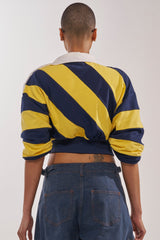 JULIANA STRIPE SWEATSHIRT IN YELLOW