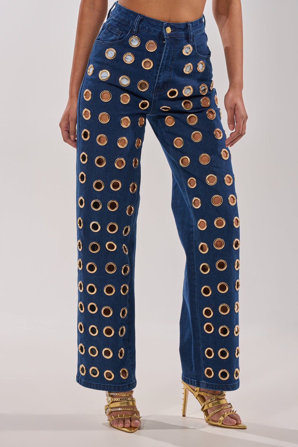 SEE THROUGH ME WIDE LEG DENIM