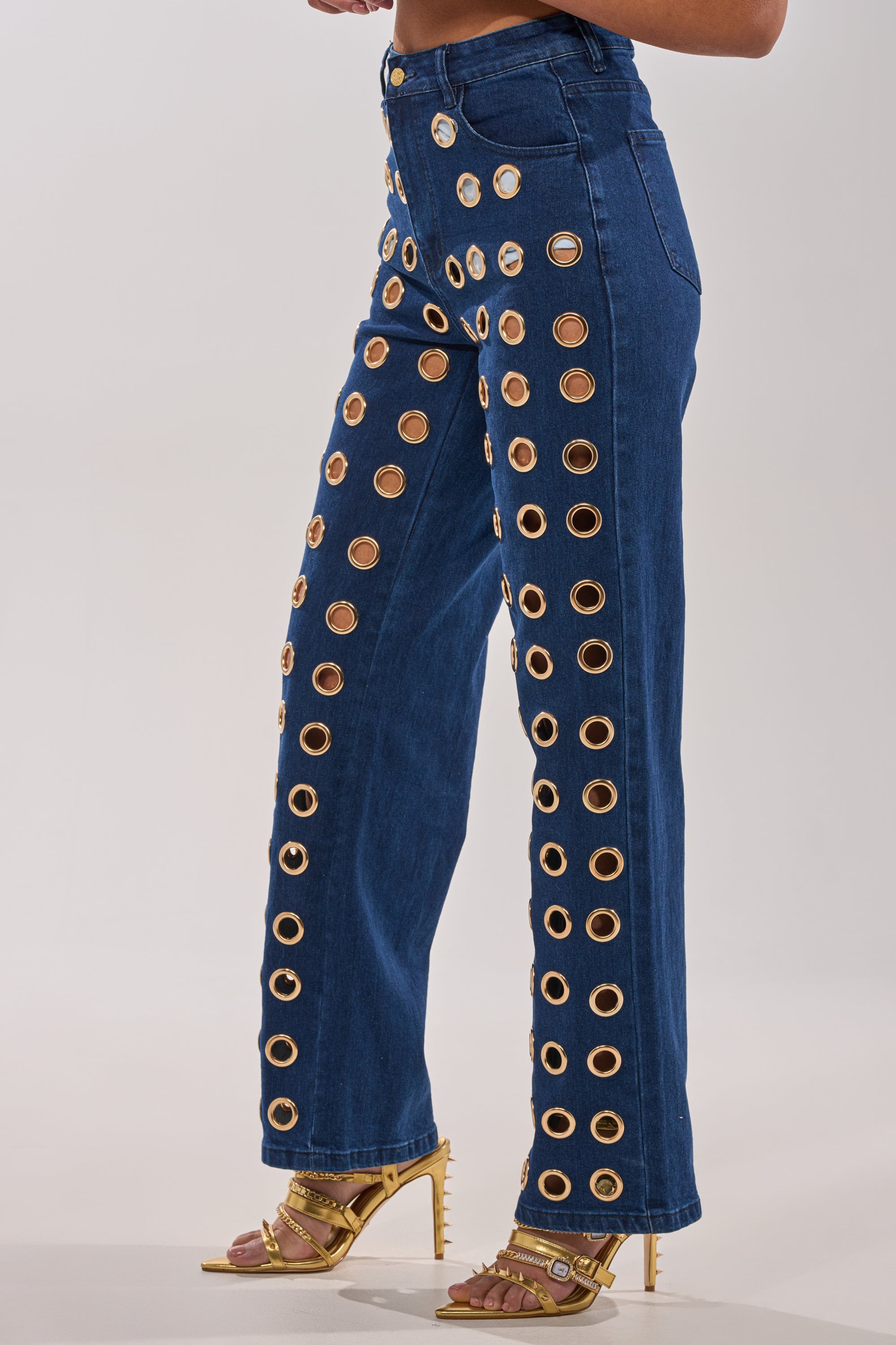 SEE THROUGH ME WIDE LEG DENIM