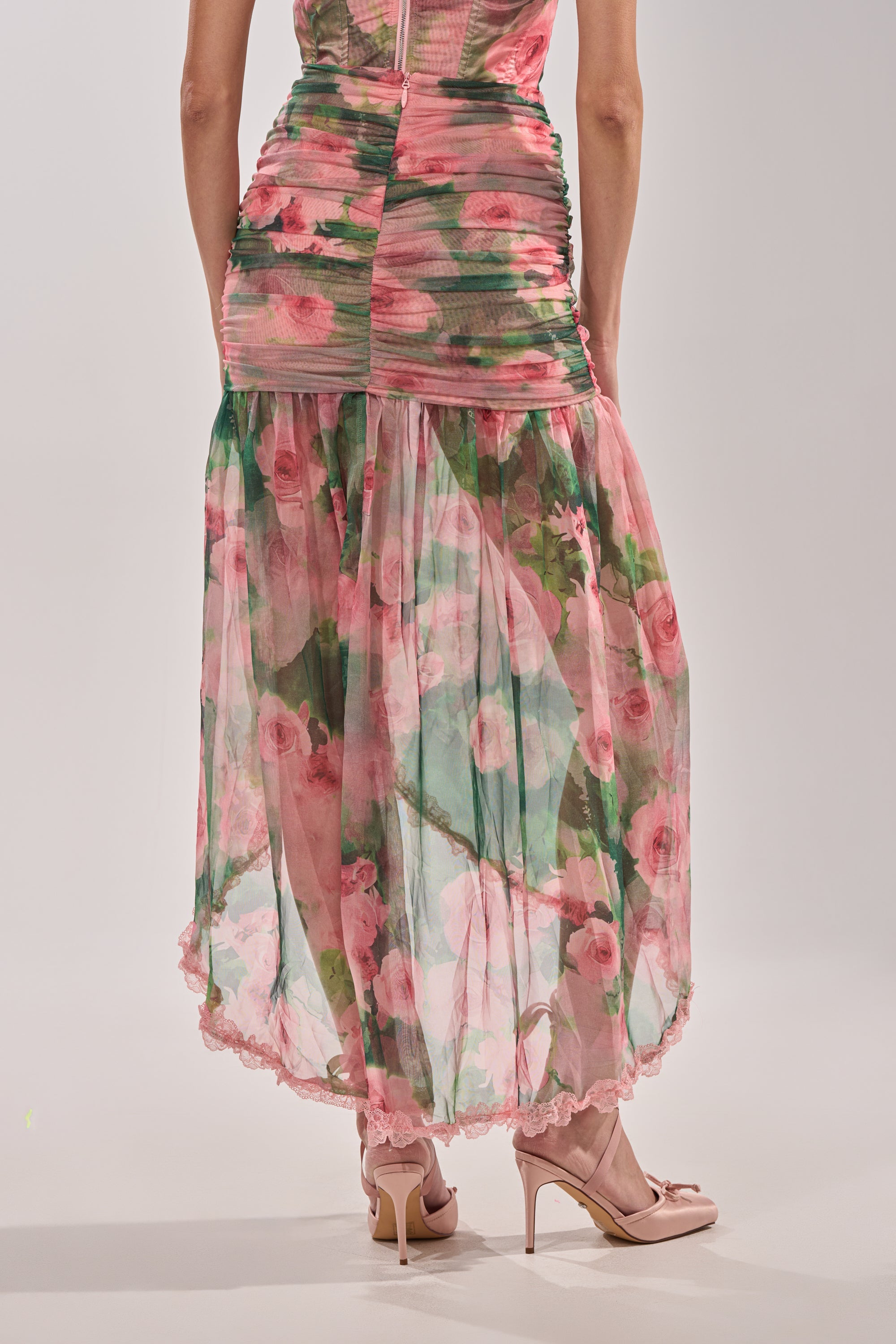 DREAMING FLORAL MAXI SKIRT