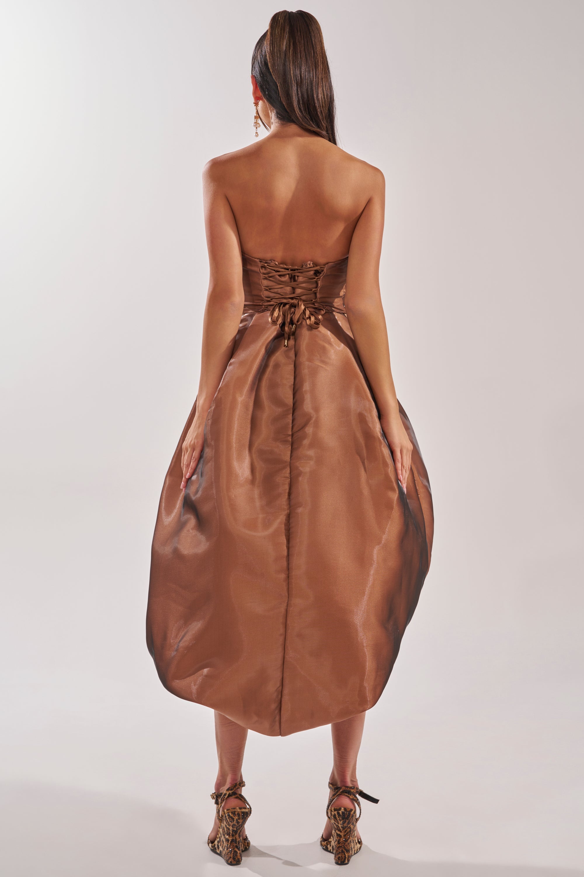 HEAD OVER HEELS HIGH-LOW DRESS