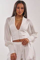 EFFORTLESS CORSET BLOUSE TOP