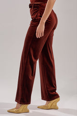 FLASHING LIGHTS VELVET TROUSER