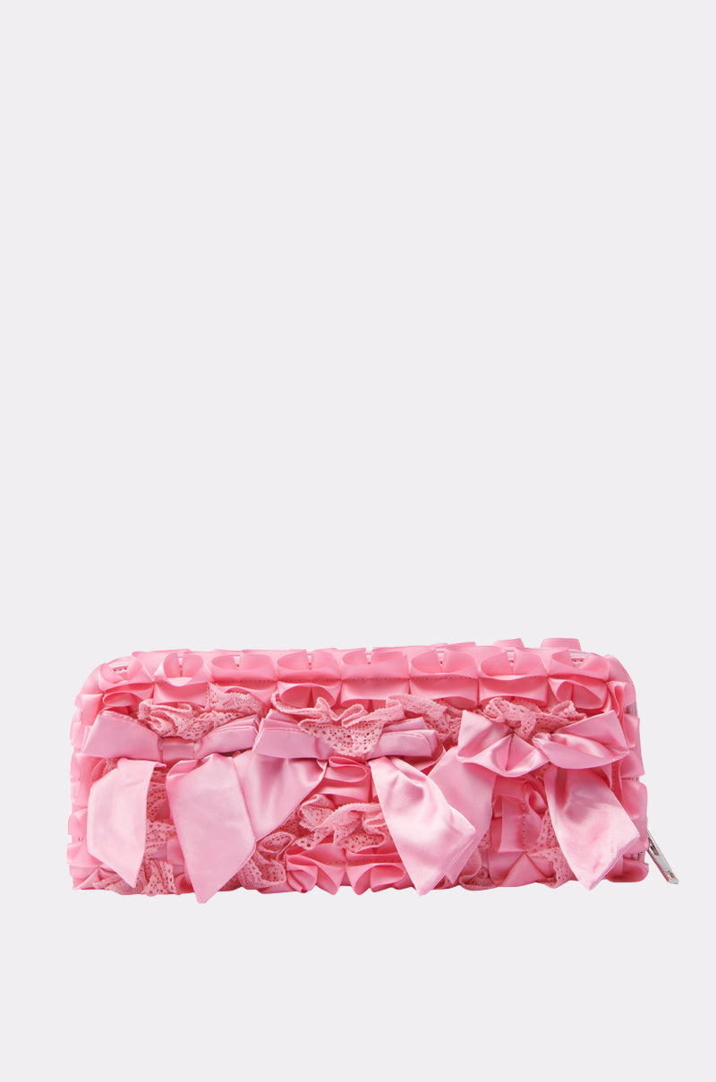 WITH A BOW CLUTCH