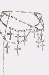 CROSS MY HEART CHAIN BELT