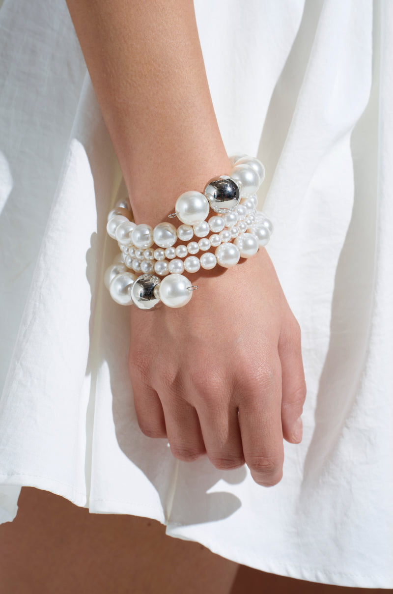 PEARL, INTERRUPTED BRACELET