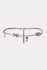 FLORAL BITS CHAIN BELT