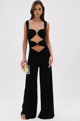 FOR EVERY OCCASION SLINKY JUMPSUIT IN BLACK