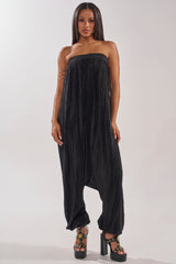 FROM THE CITY DROP CROTCH JUMPSUIT IN BLACK