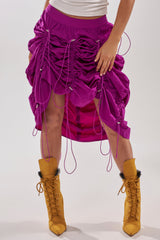 BELLA PARACHUTE MAXI SKIRT IN FUCHSIA