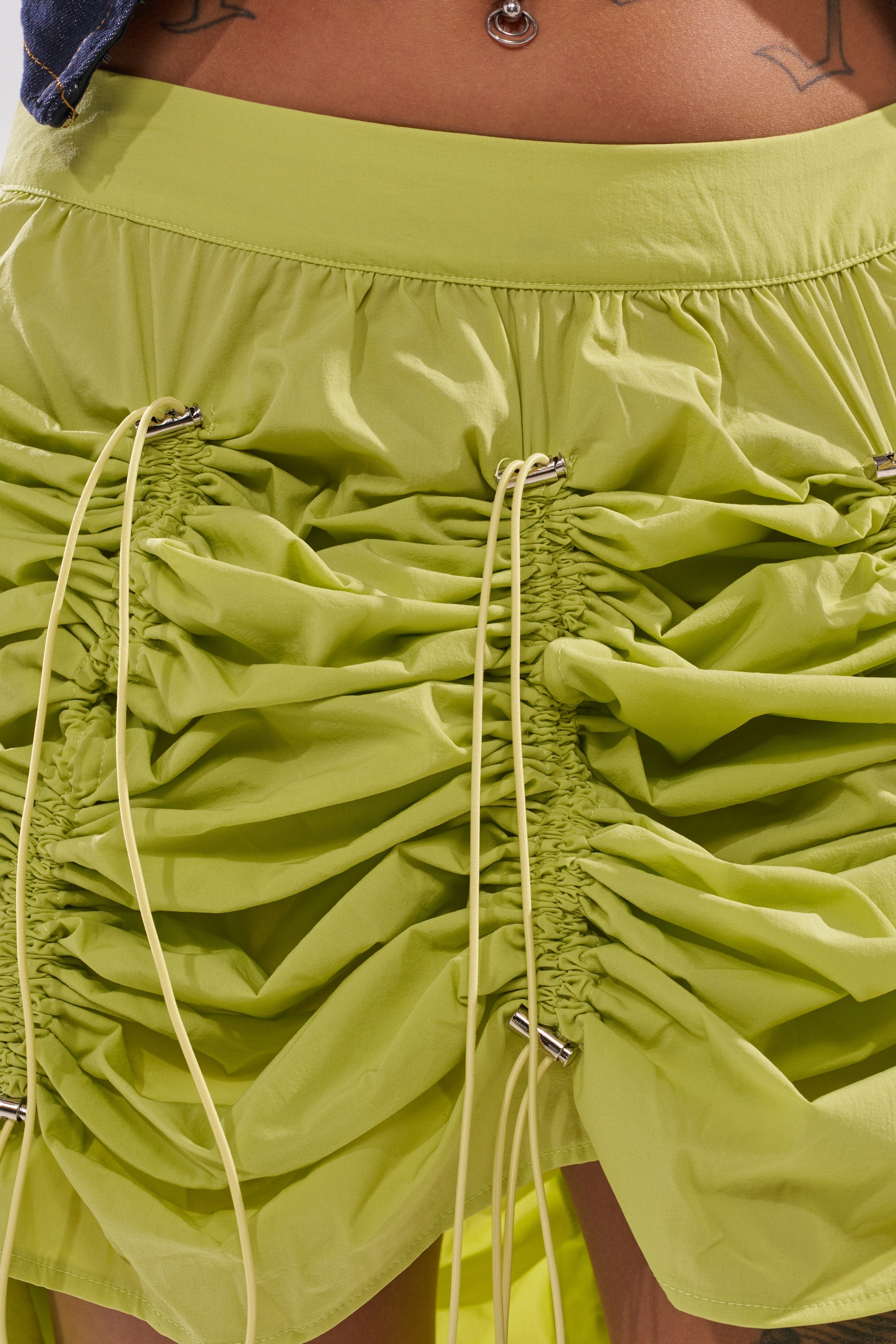 BELLA PARACHUTE MAXI SKIRT IN YELLOW
