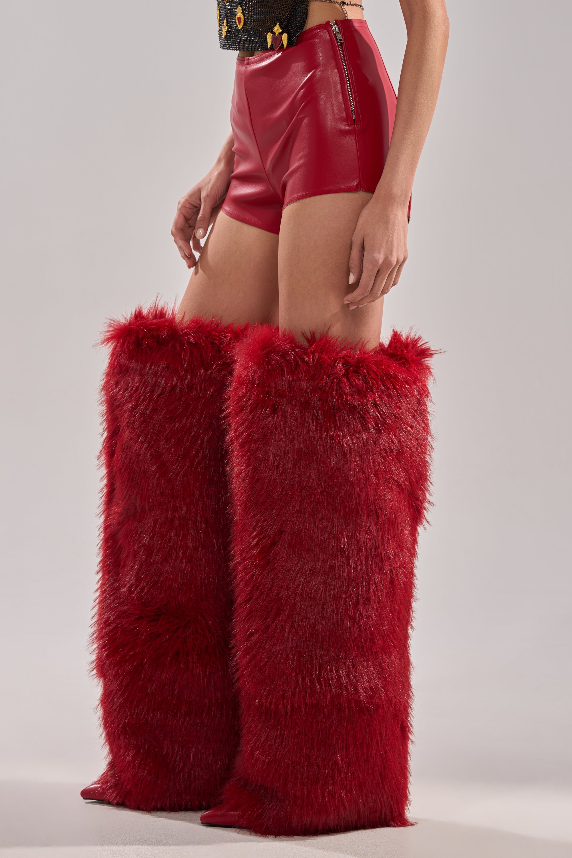 WONT LET IT GO FAUX LEATHER SHORT