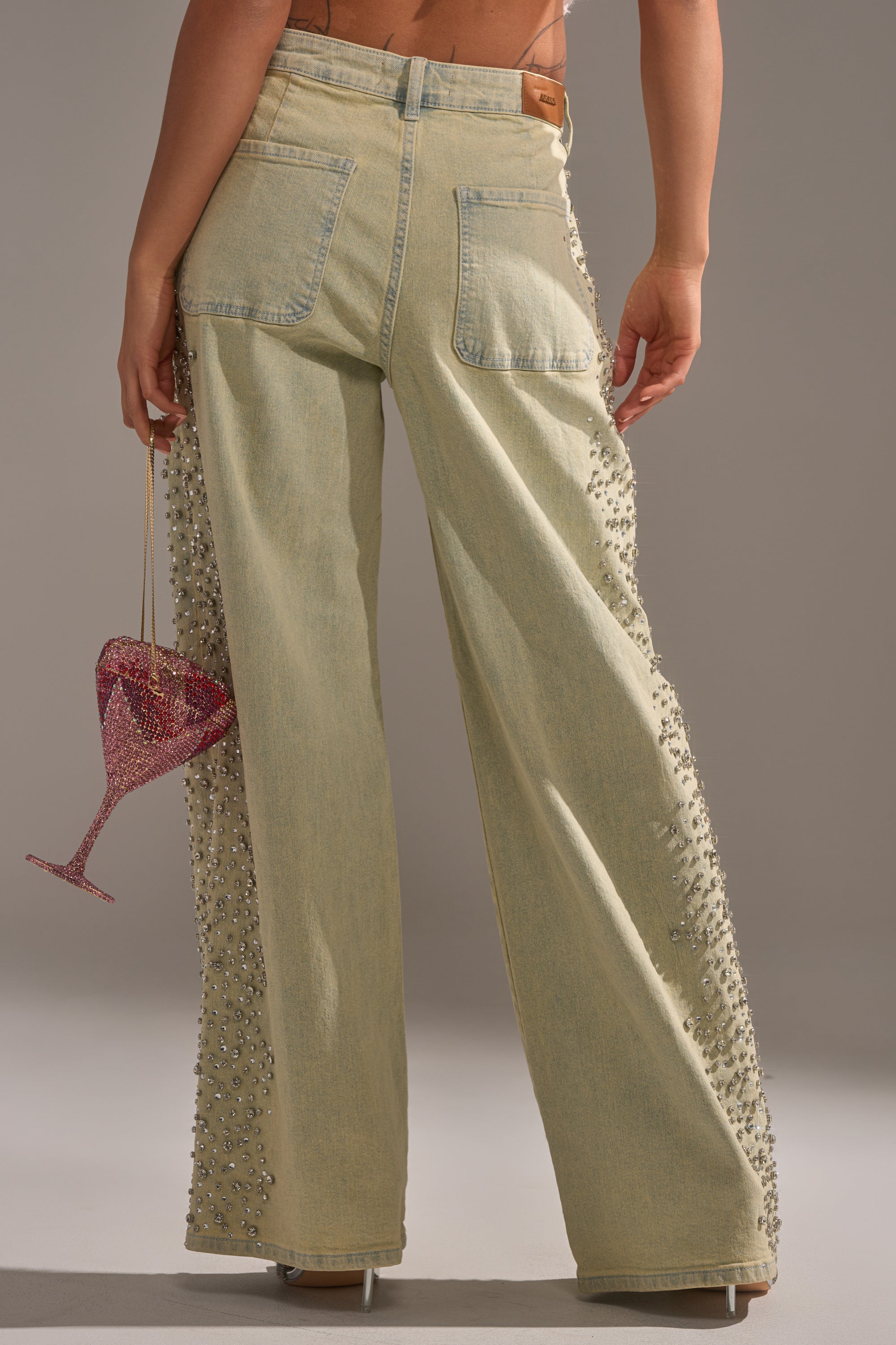 FEELING EXTREME RHINESTONE DENIM