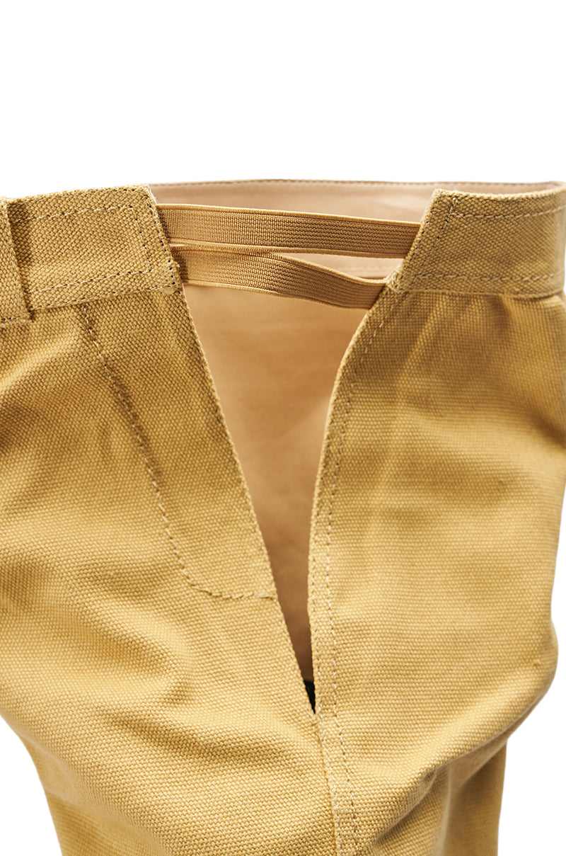 AZALEA WANG JEANNI TAN PANT DETAIL OVER THE KNEE BOOT