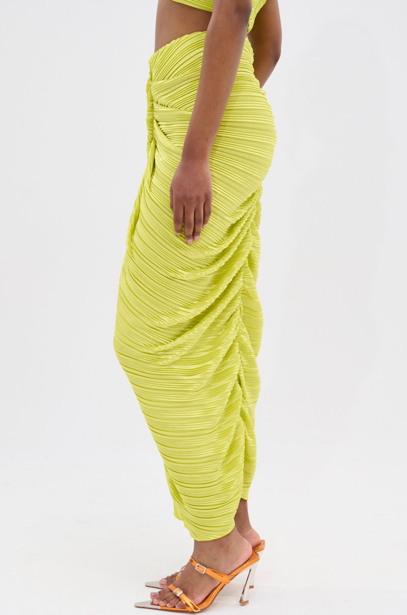 SWEET AS CAN BE GREEN MAXI SKIRT