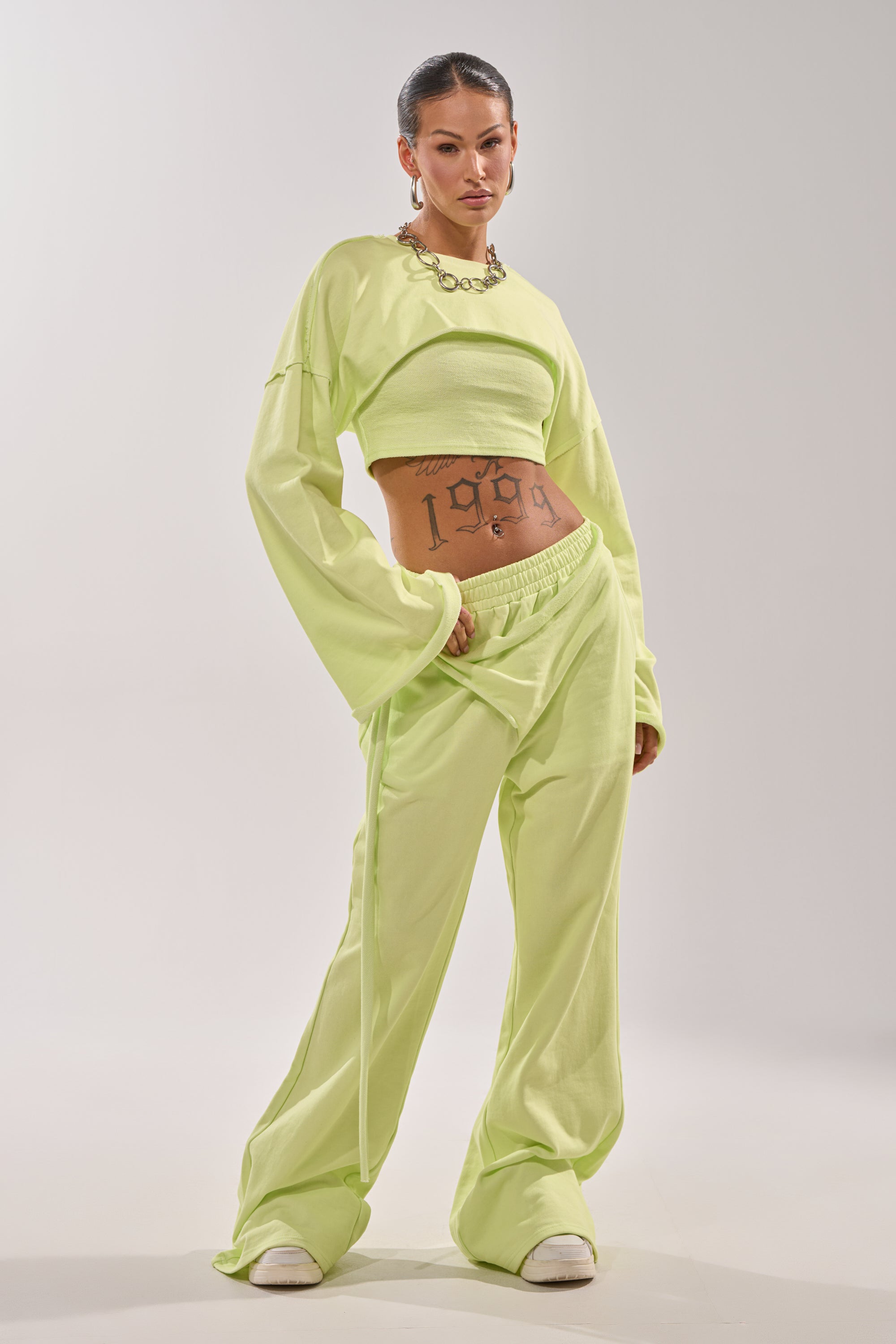 TRY ME BABY CROP SWEATSHIRT