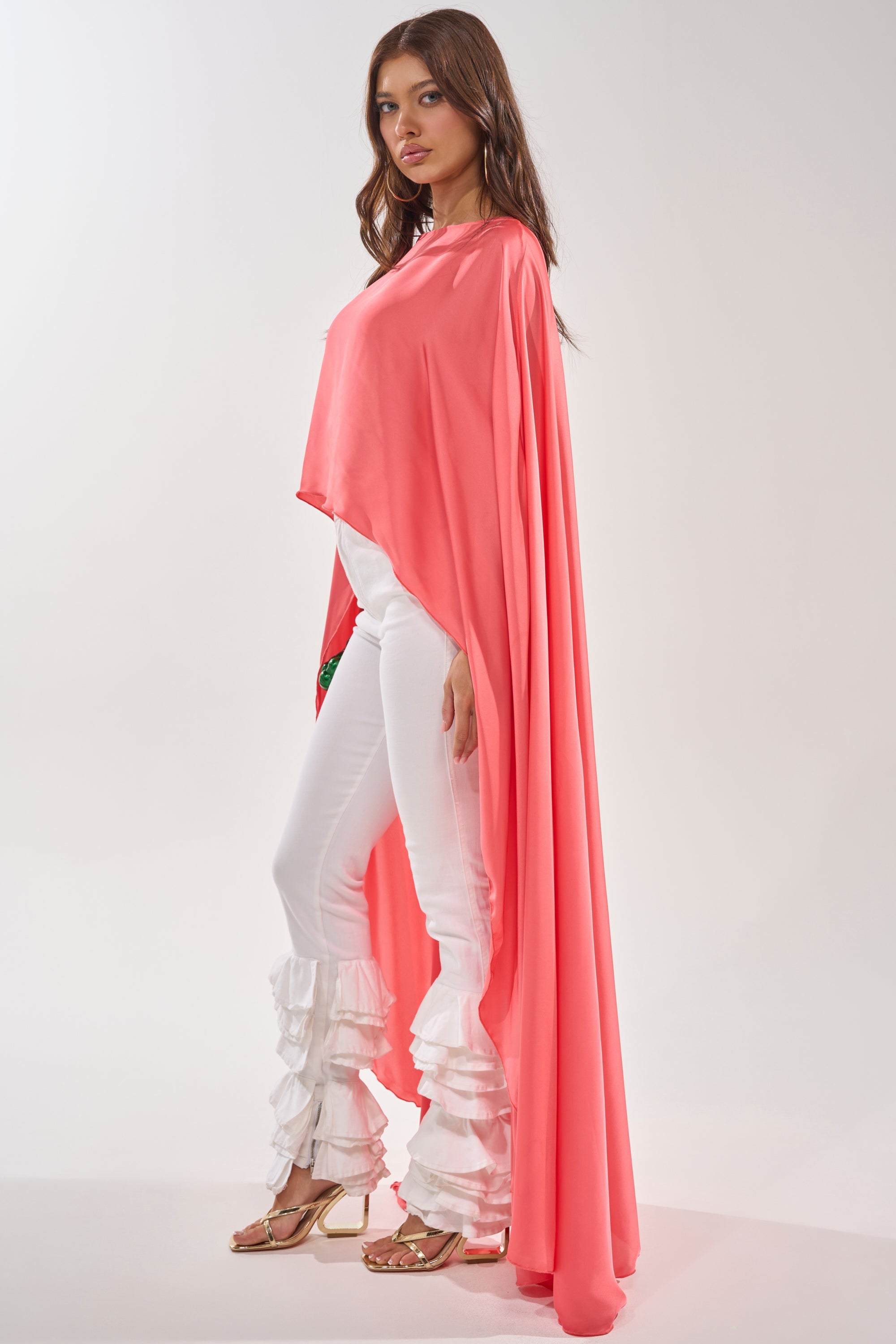 SO CHIC CAPE BLOUSE