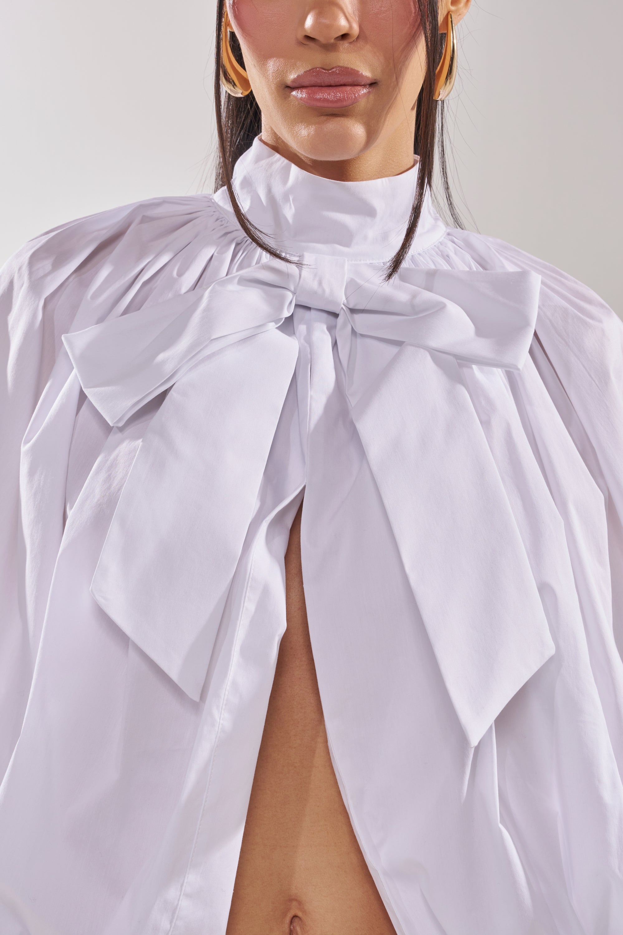 BLACK TIE AFFAIR BLOUSE IN WHITE