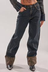 VANJA STUDDED WIDE LEG DENIM