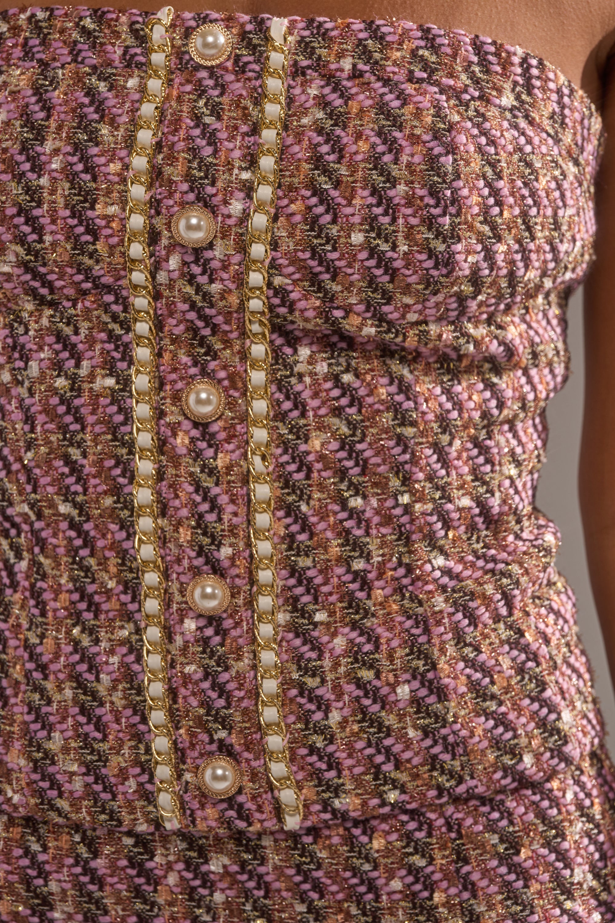 TRUTH OR DARE TWEED CORSET