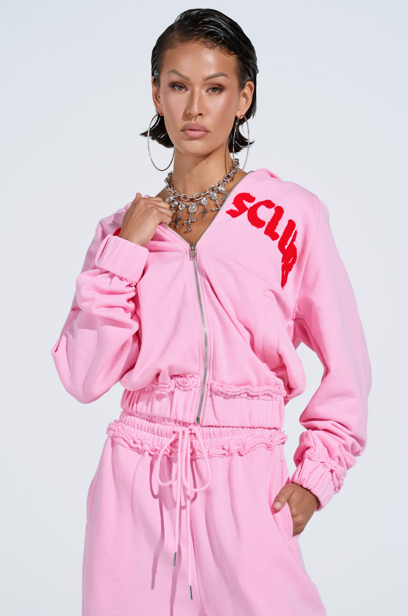 HATERS CLUB ZIP UP HOODIE