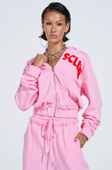 HATERS CLUB ZIP UP HOODIE