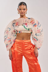 CANDY RAIN PLEATED BLOUSE