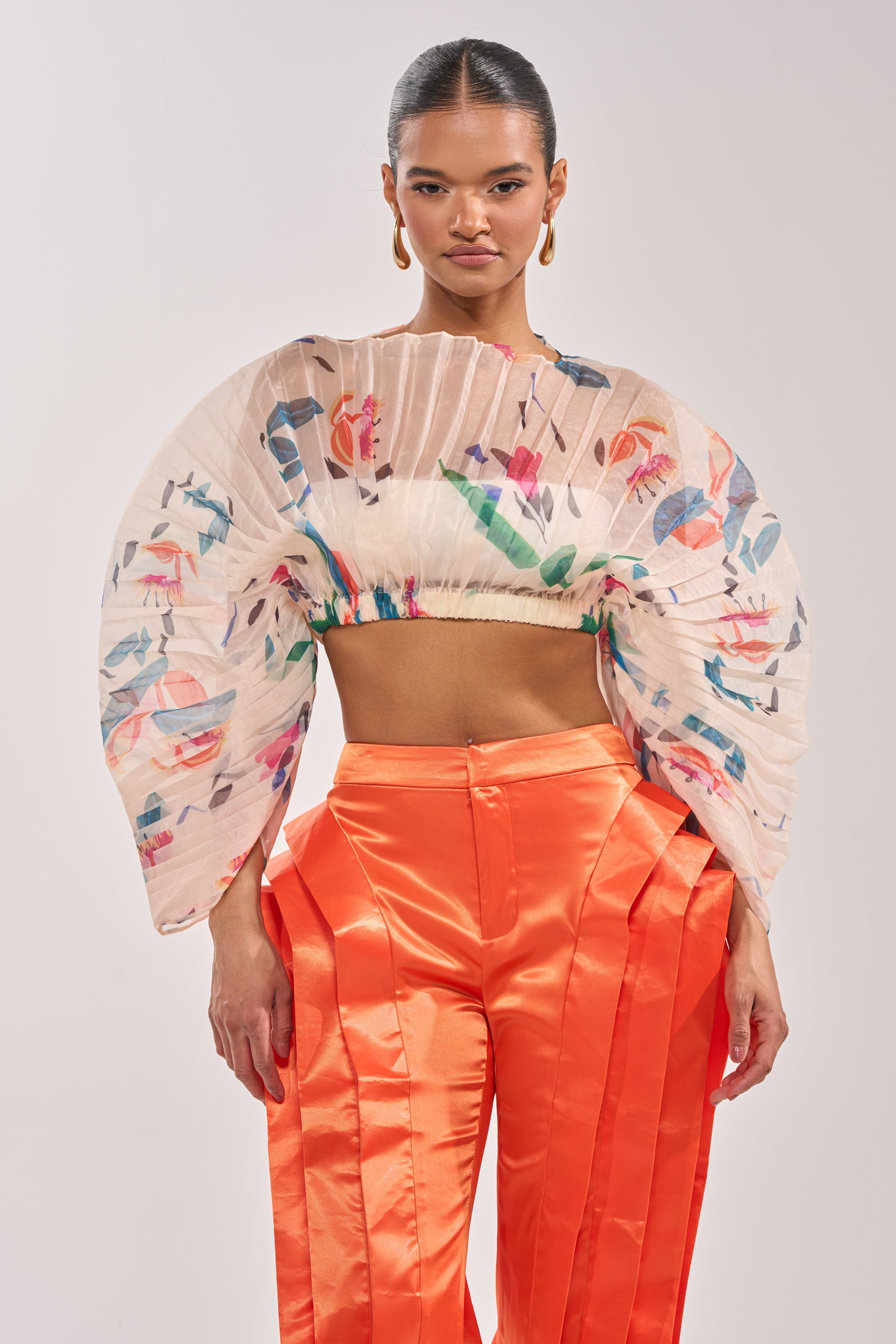 CANDY RAIN PLEATED BLOUSE