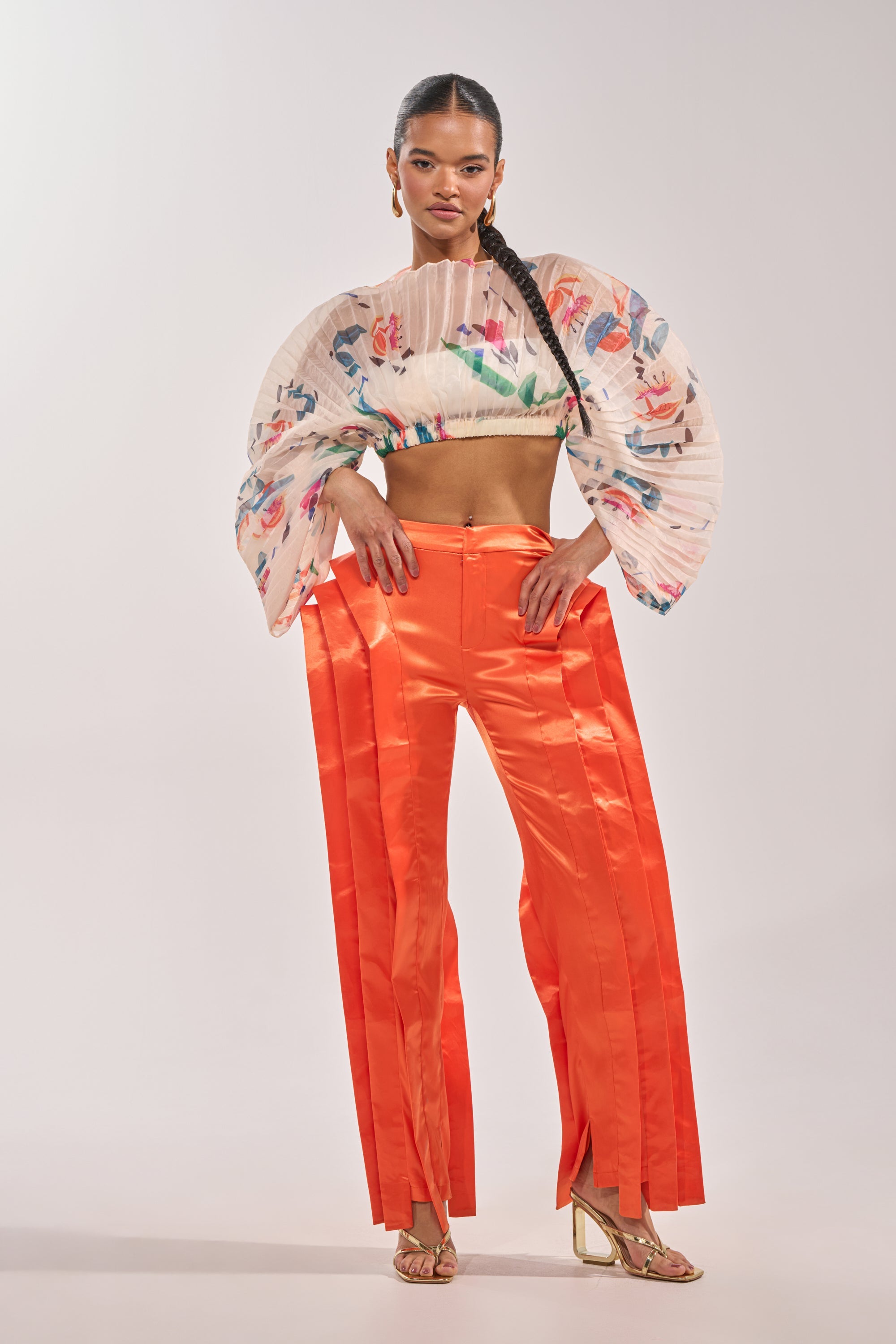 CANDY RAIN PLEATED BLOUSE