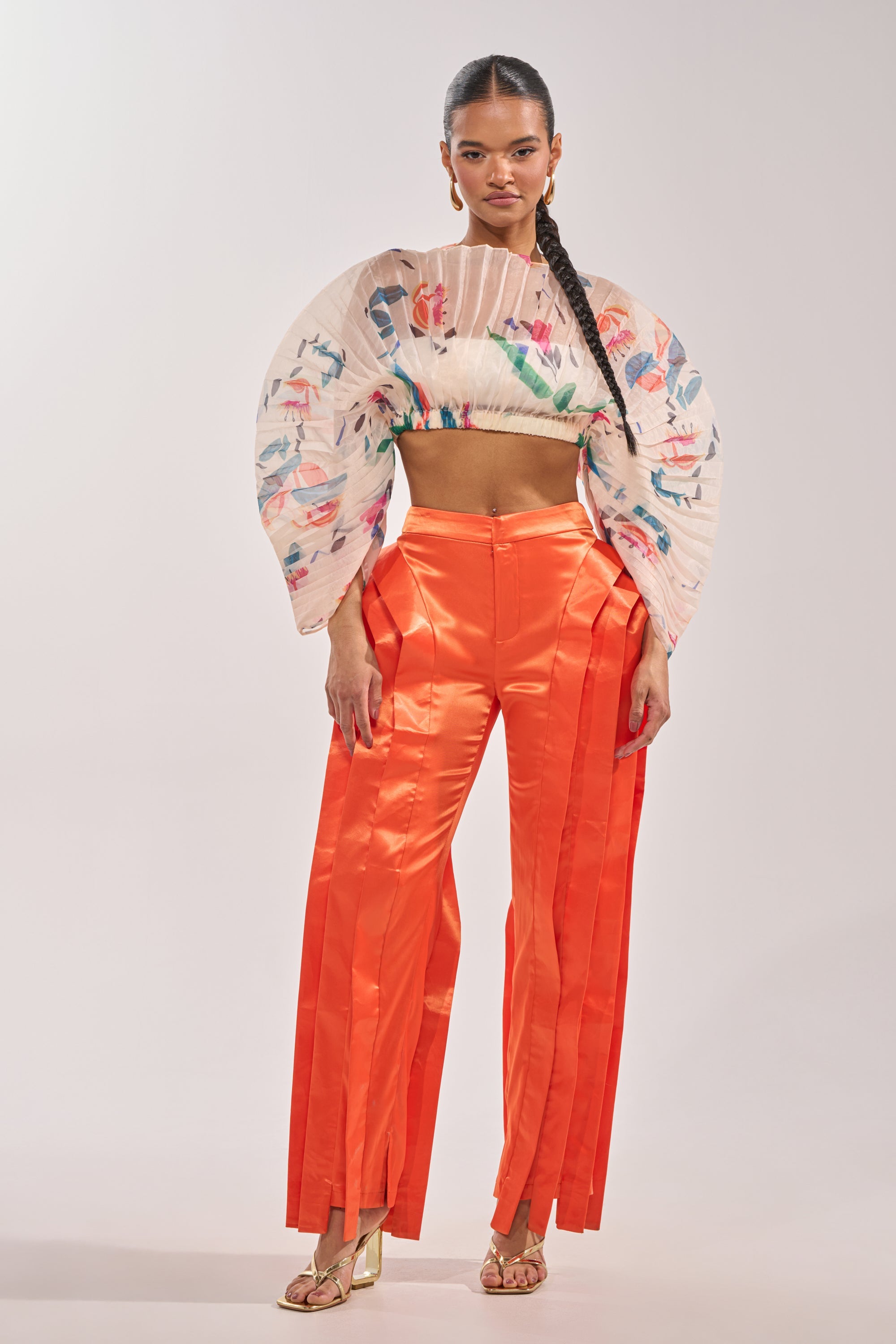 CANDY RAIN PLEATED BLOUSE