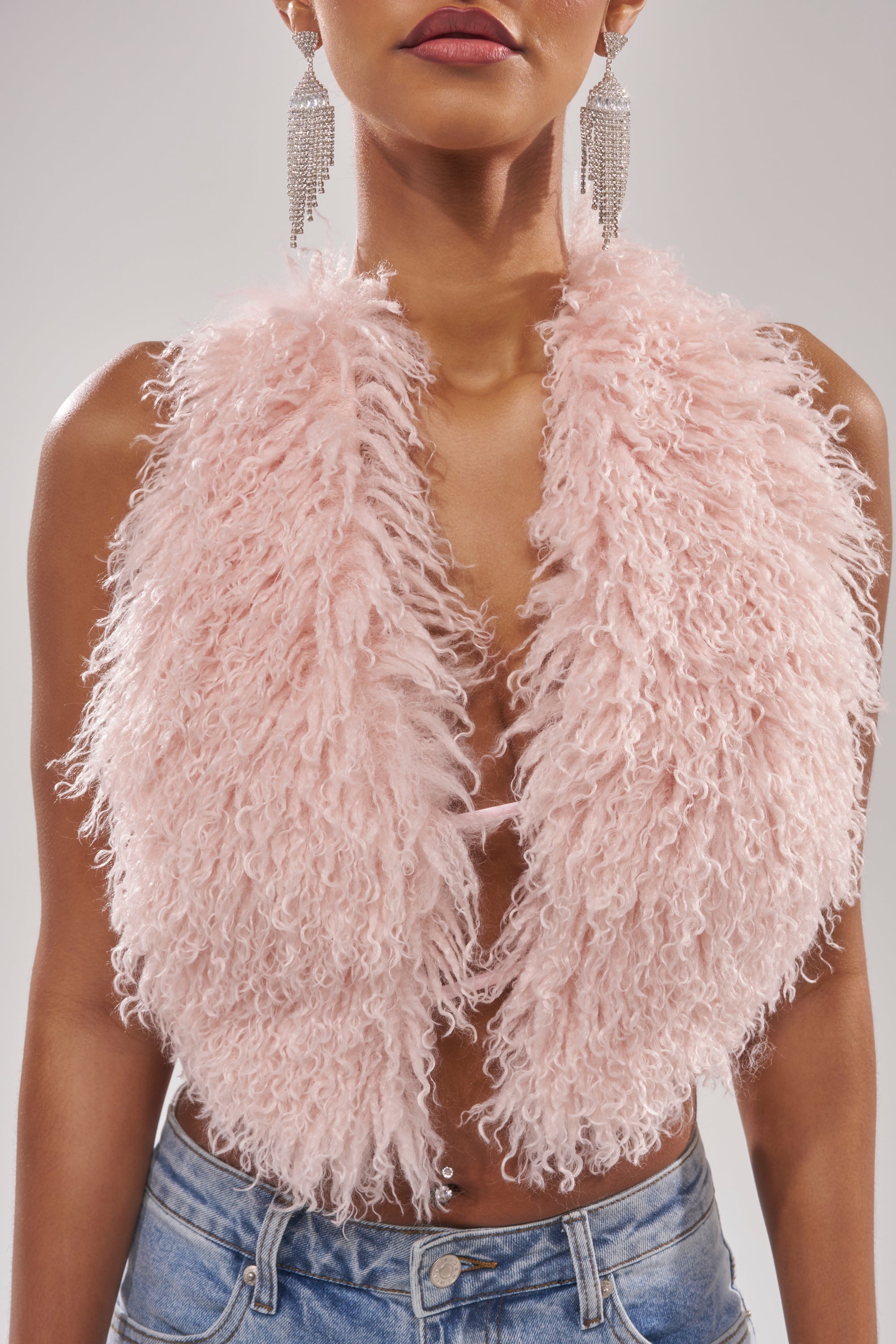 ACT UP FUR BLOUSE