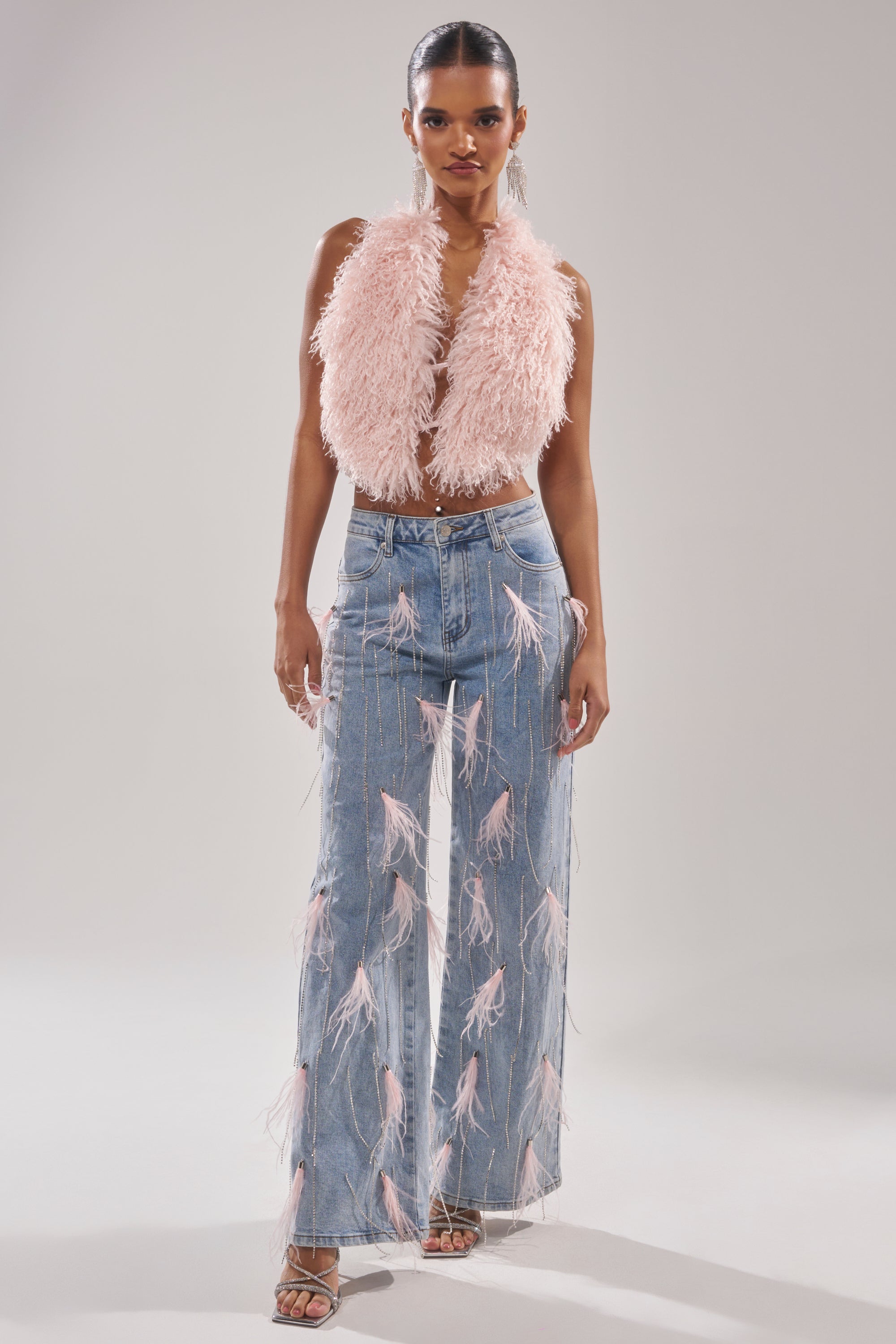 ACT UP FUR BLOUSE