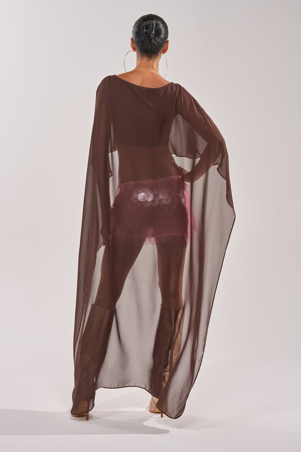 IT GIRL BLOUSE IN BROWN