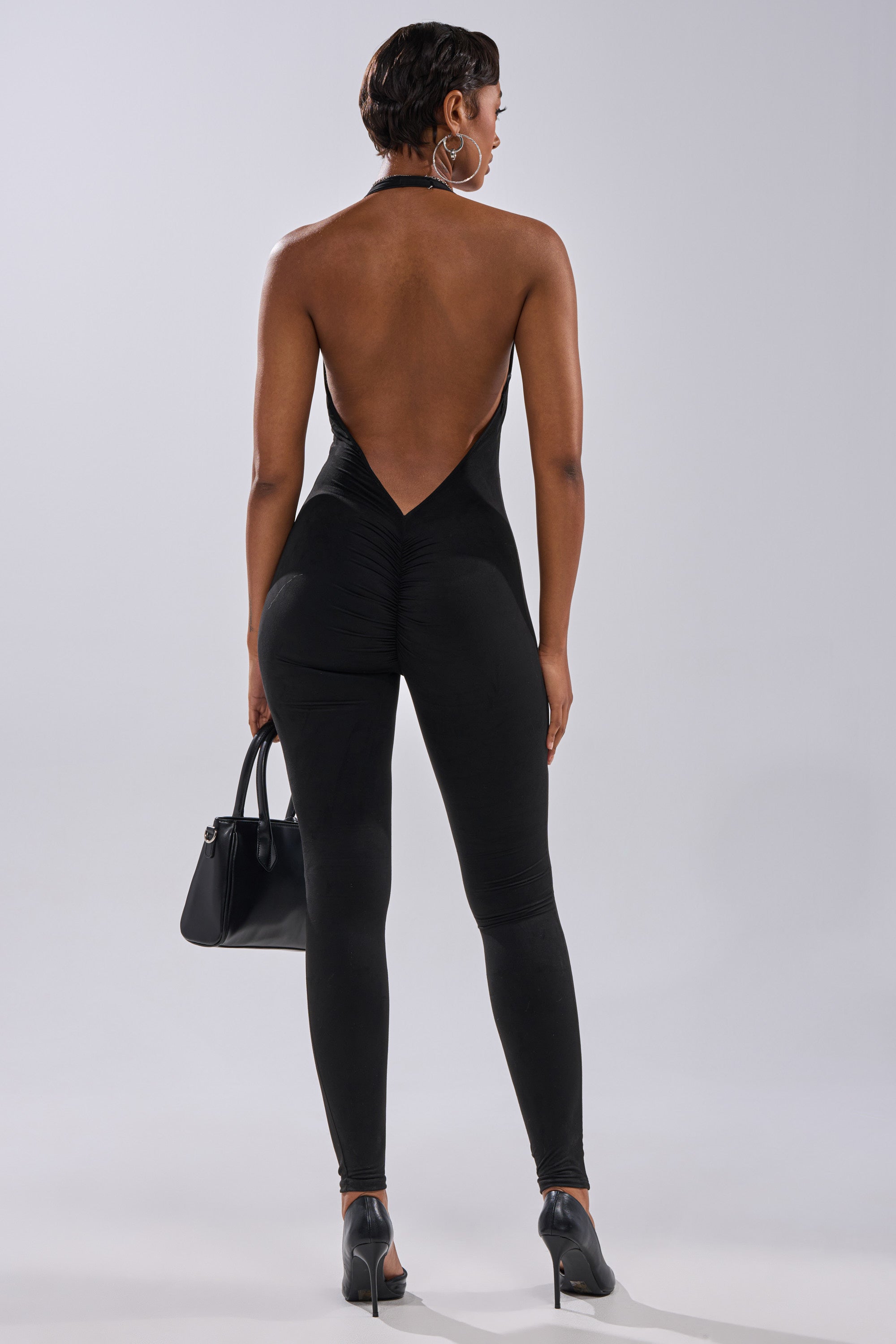 GIA SUEDE JUMPSUIT