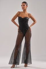 HARDEST TO LOVE MESH JUMPSUIT