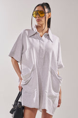 SHE'S RICH OVERSIZED FRENCH TERRY ROMPER