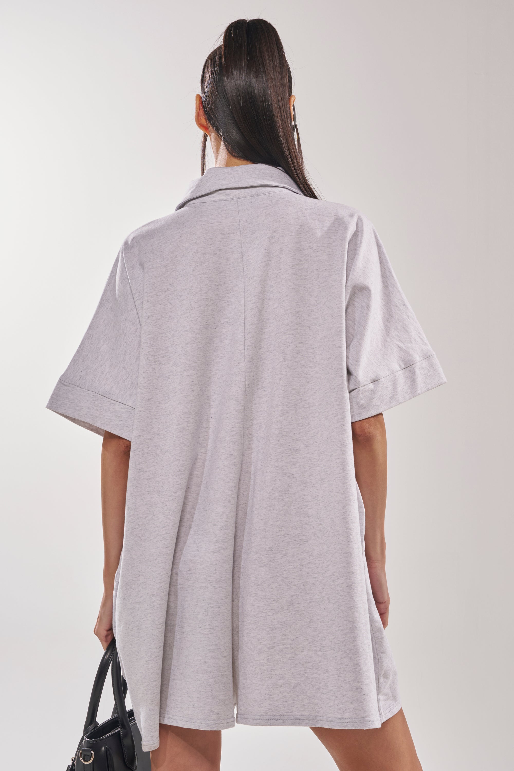 SHE'S RICH OVERSIZED FRENCH TERRY ROMPER