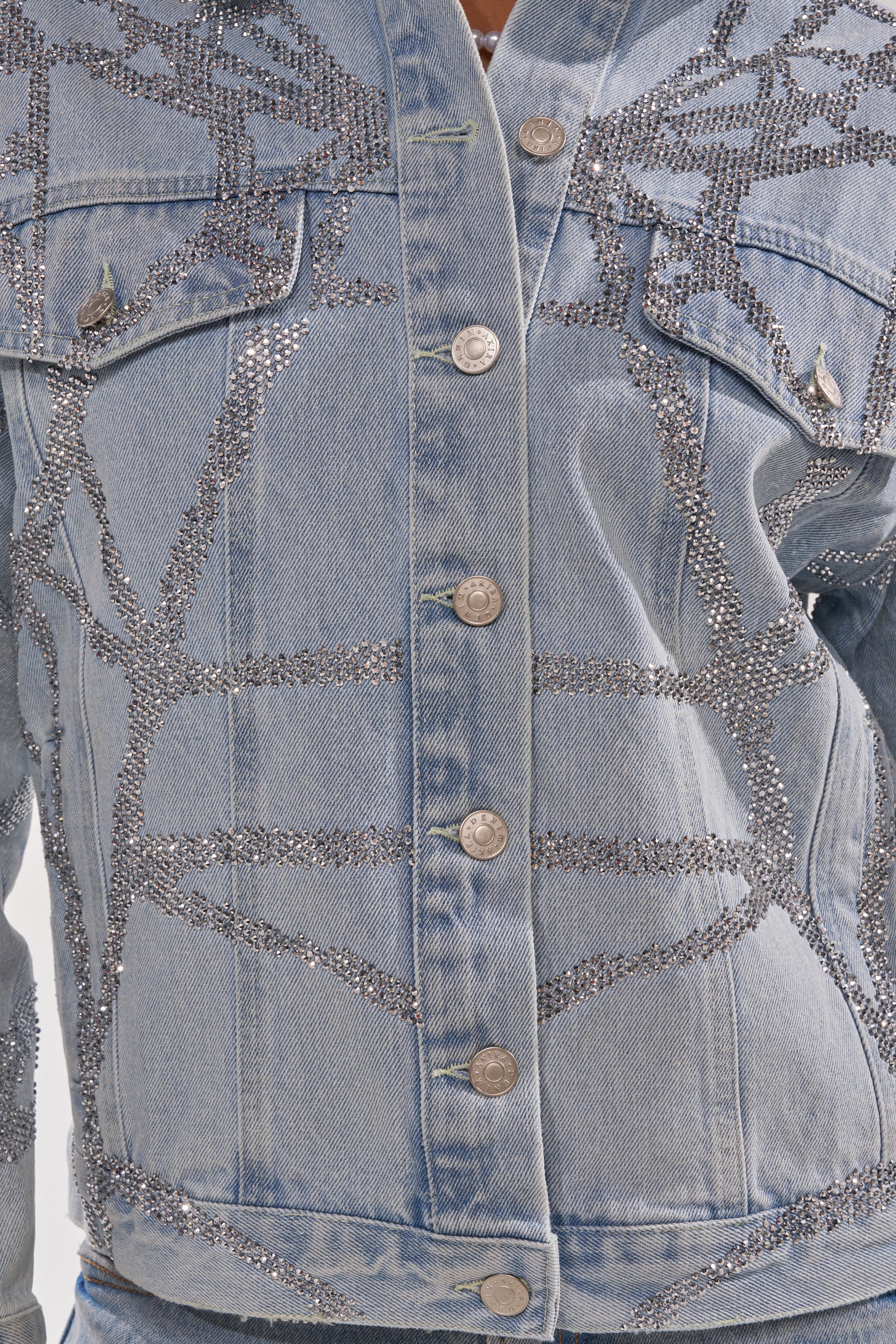 TWILIGHT ZONE RHINESTONE DENIM JACKET